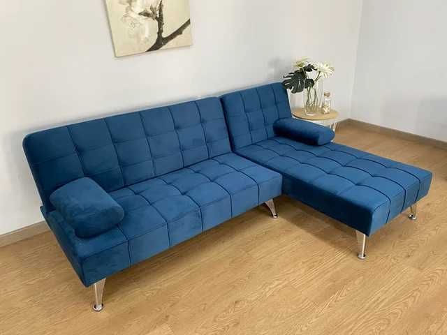 Sofá azul novo - envio gratis
