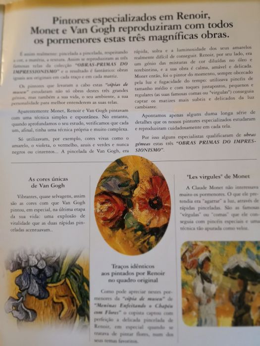 Pinturas Obras Primas do Impressionismo - Cópias de Museu