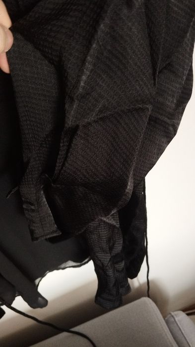 Elegancka sukienka Zara L wiązana wiskoza czarna