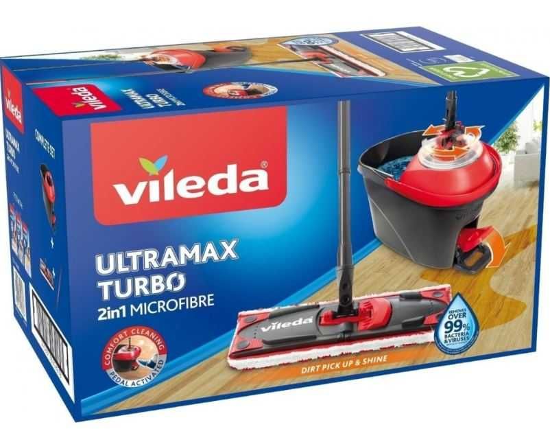 Vileda Ultramat Turbo mop z wiadrem + 2 wkłady GRATIS
