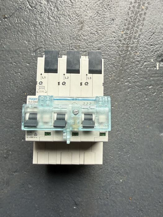 HTS363E HAGER MCB SLS Wyłącznik nadprądowy selektywny 3P, E, 63 A,