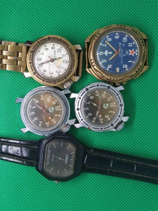 Часы времен ссср восток дельфин, командирские, слава 21 камень