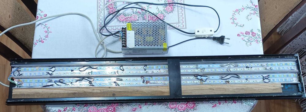belka oświetlenie LED do akwarium samoróbka 97 cm