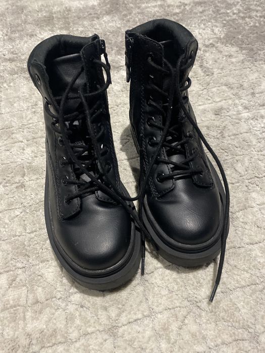 Botas Pretas Cordones Zara 34