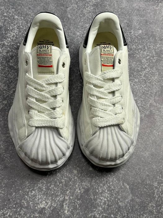 MMY Blakey Maison Mihara Yasuhiro кеди кеды черные белые кросcовки 38