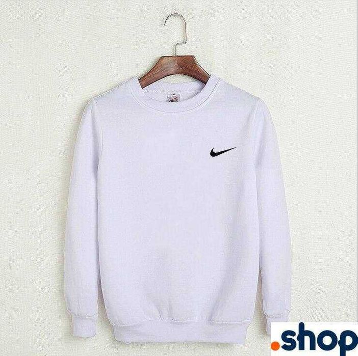 Світшот чоловічий Nike білий з принтом