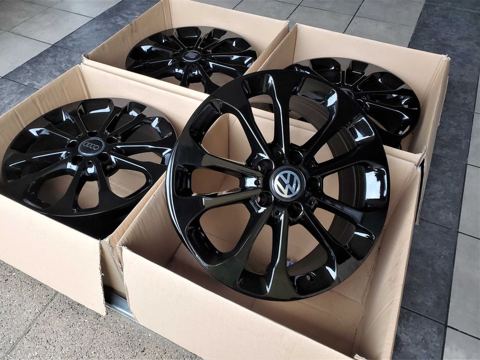 Alufelgi 17 5x112 Czarne VW Audi Seat Skoda Mercedes Oryginalne ! 342#