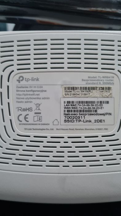 Router tp link WR841N
