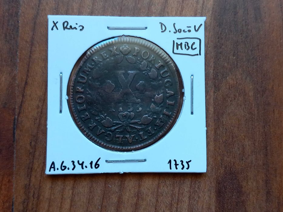 Moeda X Reis 1735 D. João V
