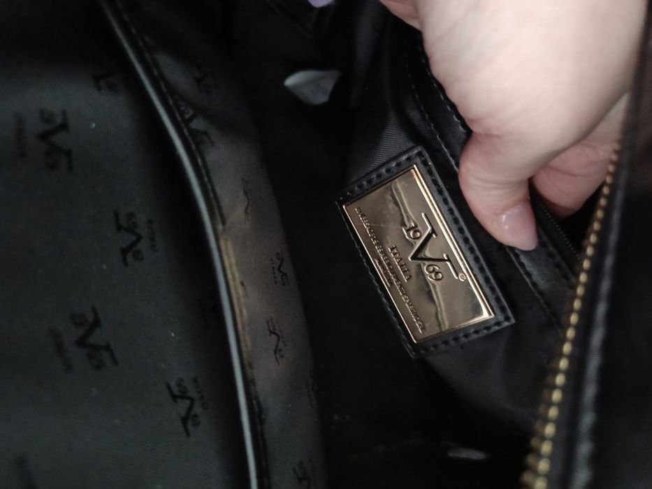Plecak versace 19V69 Italia czarny łańcuszek