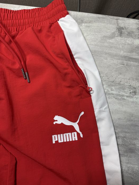 Жіночі оверсайз спортивні штани puma t7 oversized на утяжках xs-s