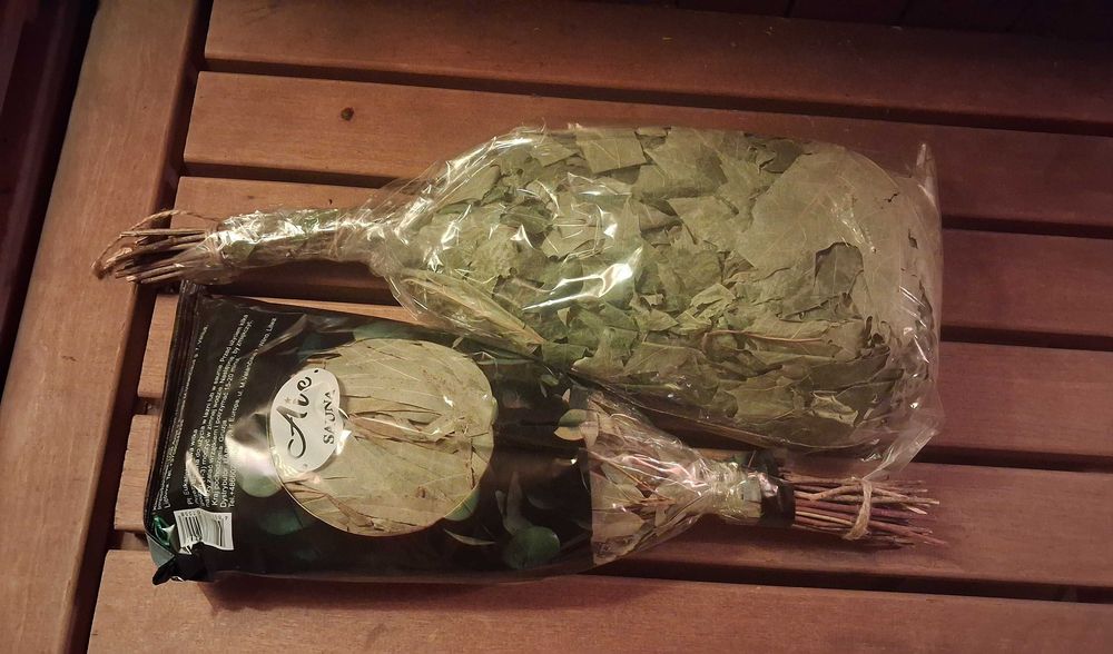 2 sztuki EUKALIPTUSOWE DĘBOWE Witki Chłostanki Wieniki do SAUNY