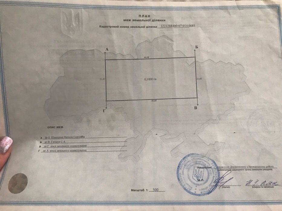Продам земельну ділянку