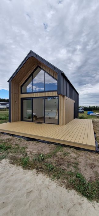 Nowoczesna Stodoła 70m2 / Stan Deweloperski / Domek drewniany