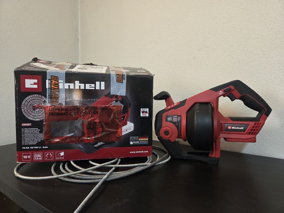 Uszkodzony przepychacz do rur Einhell TE-DA