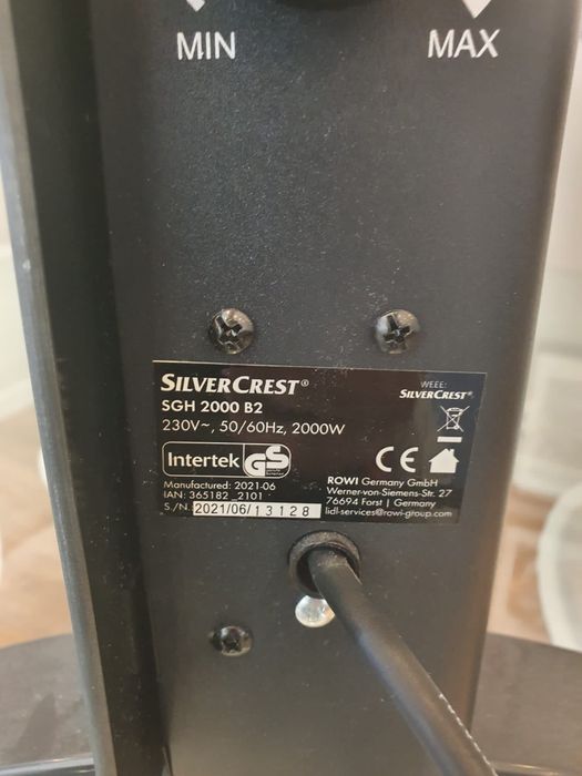 Aquecedor Silvercrest