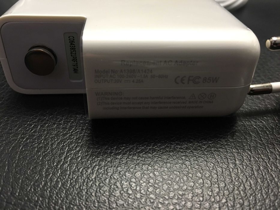 Блок живлення для ноутбука Apple Macbook Retina 85W 20V 4.25A T-style