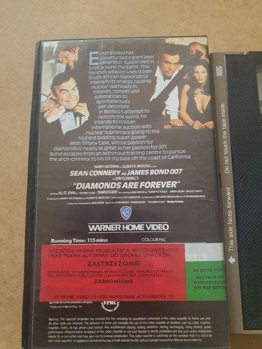Diamenty są wieczne James Bond VHS