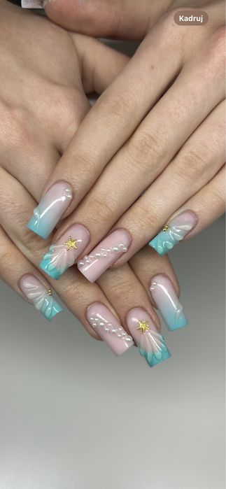 Przedłużanie paznokci /hybryda/ zel na płytce/pedicure