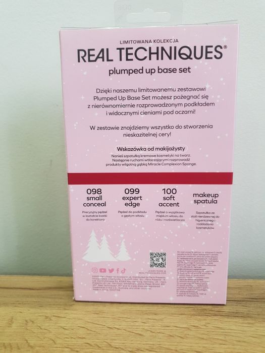 Zestaw do makijażu 3 pędzle + szpatułka Real Techniques Pastel Pop