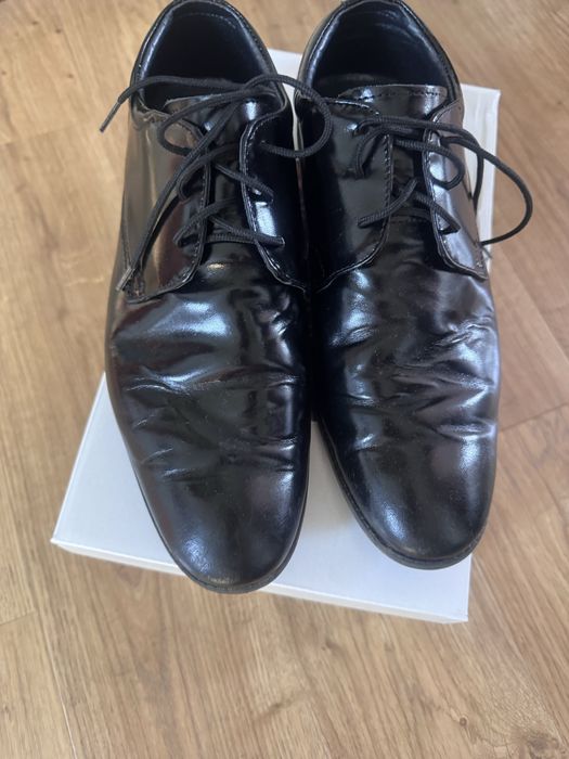 Buty skórzane komunia 34 komunijne czarna skóra