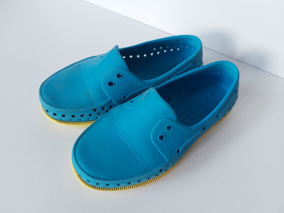 Buty trampki chłopięce Mokasyny native turkusowe c12