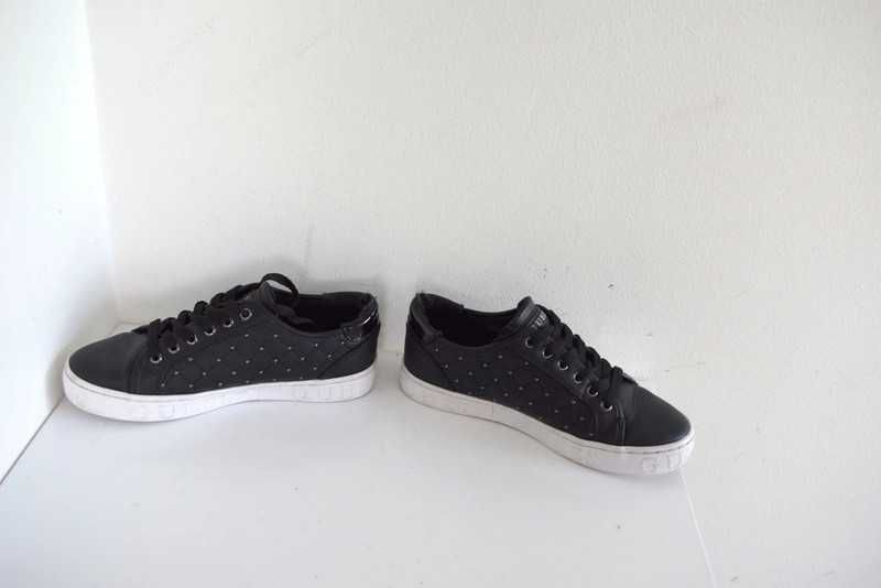 Guess czarne buty trampki sneakersy 37 pikowane