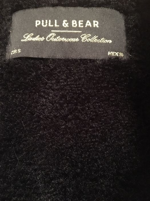 Куртка бомбер PULL & BEAR, на иск.меху, р-р S, б/у, отл.сост.