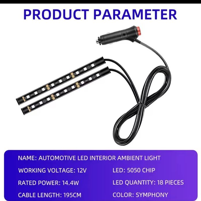 Led iluminação carro
