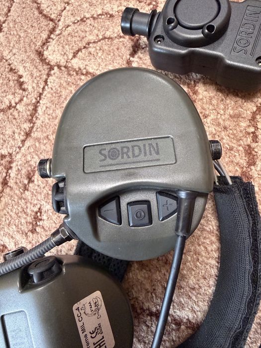 Активні навушники Sordin Supreme Mil CC-4 Neckband з мікрофоном та РТТ адаптером