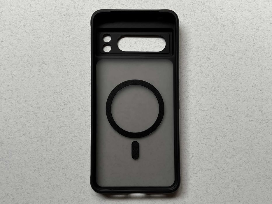 Google Pixel 8 Pro чохол Magnetic MagSafe чорний силікон TPU чехол