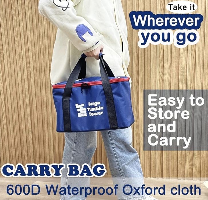 Gra w drewnianą wieżę klocki xxl gra do układania w stosy