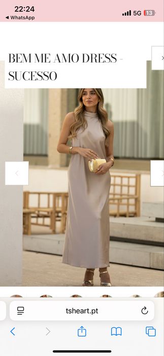 Vestido cerimónia TSHEART Bem me amo Sucesso