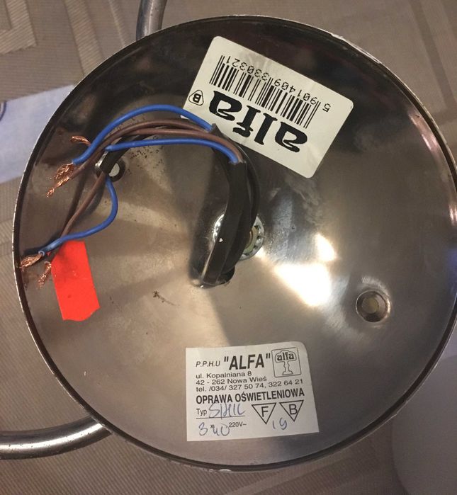 Lampa Sufitowa Wisząca Żyrandol 3 Klosze Mleczne Oprawa Oświetleniowa