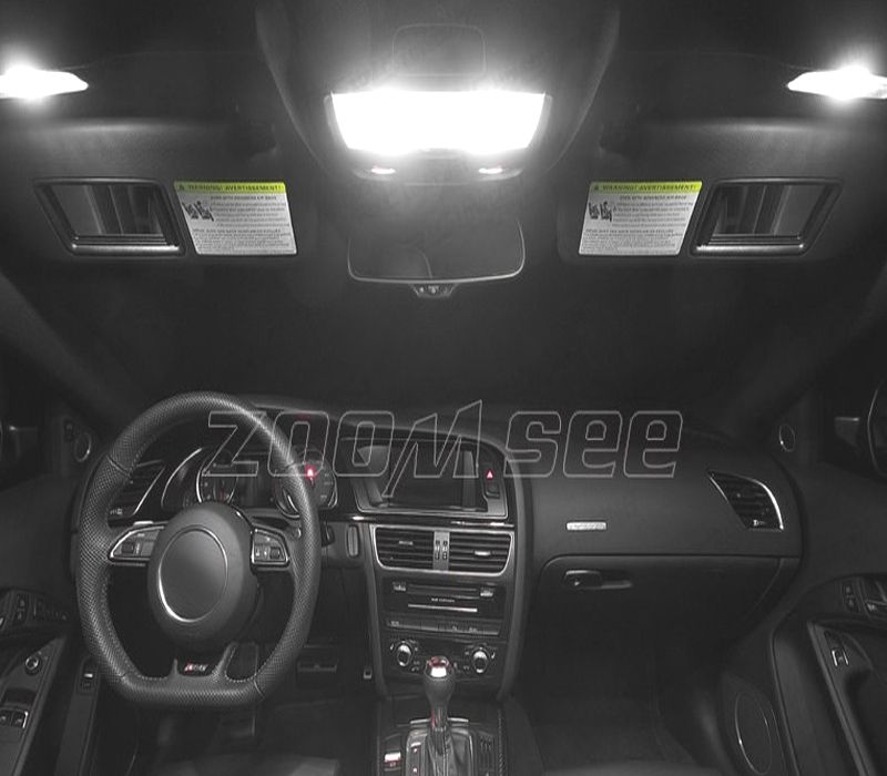 KIT COMPLETO 16 LAMPADAS LED INTERIOR PARA AUDI A5 S5 RS5 B8 08-15
