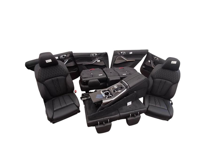 WNĘTRZE TAPICERKA KOMPLET BMW X7 G07 VASW Leather Merino black