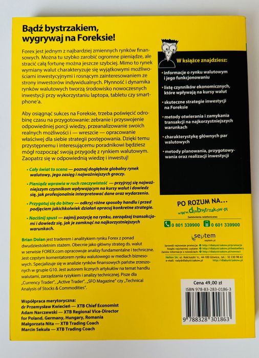 Inwestycje walutowe dla bystrzaków | Dolan Brian