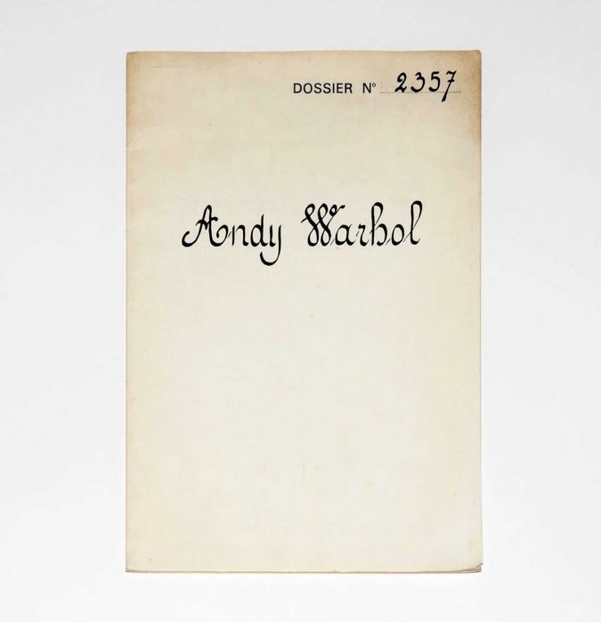 Andy Warhol Dossier Nº 2357 Thirteen Most Wanted Men 1967 Exposição