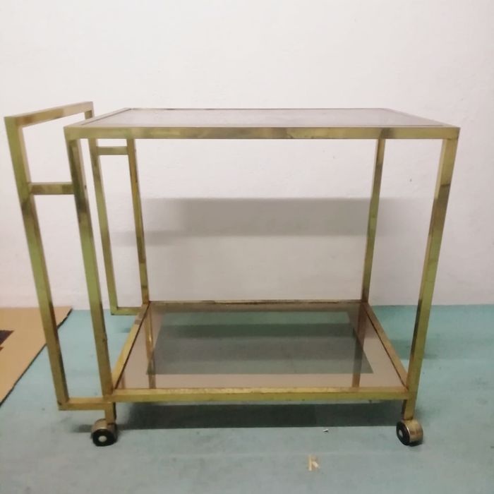 Carrinho em  vidro e latão (Setúbal)