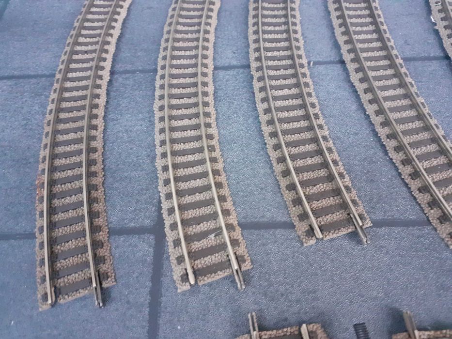 Comboios Modelismo ferroviario lote de linhas escala H0 1.87 fleischmann