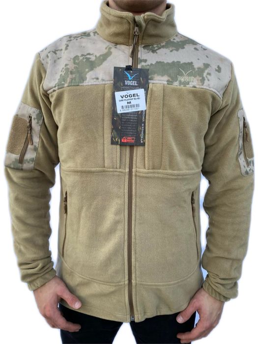 Фліска Vogel з SoftShell (Туреччина) M L XL , флісова куртка  кофта койот чоловіча тактична