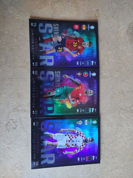 Várias cartas Topps para venda