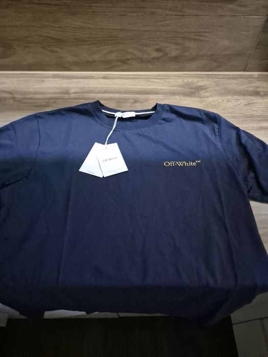 T-shirt Off White roz L premium