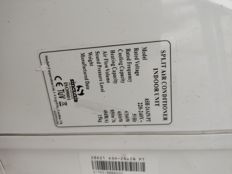 Klimatyzator ścienny sinclair 7kw grzeje/chłodzi