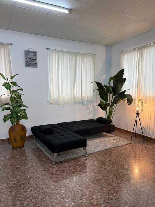 Sofá cama chaise longue preto - entrega gratis