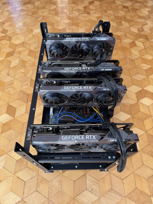 Koparka kryptowalut 3x ASUS RTX 3070 1x ASUS RTX 3070i
