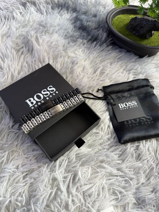 Чоловічий браслет Hugo Boss / стильний браслет Хуго Босс / брендовий чоловічий браслет Hugo Boss / браслет Хуго Босс
