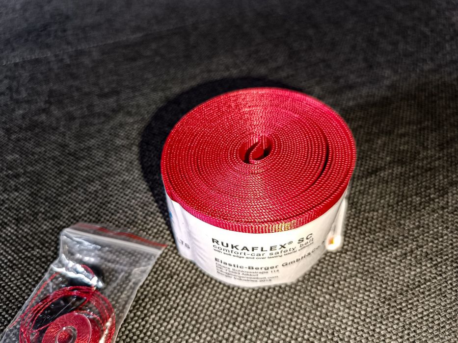 Cinto de segurança Racing Red Rukaflex