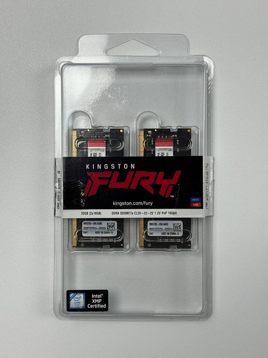Оперативна пам'ять Kingston FURY Impact DDR4 SODIMM 2x16GB 3200MHz