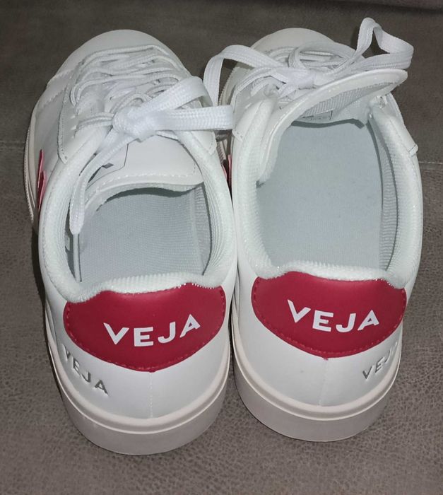 Sapatilhas Veja Campo White/Wine Red - Tam. 37 - Novas com caixa